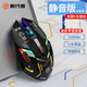 前行者G10機(jī)甲靜音無線鼠標(biāo)電競藍(lán)牙雙?？沙潆娪芯€版可選宏編程游戲鼠標(biāo)機(jī)械辦公臺式電腦筆記本通用 炫酷黑【無線藍(lán)牙雙?！快o音按鍵-炫彩燈效-不支持宏