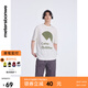 美特斯邦威短袖T恤男新款夏男士圓領(lǐng)T恤字母印花純棉休閑上衣 棉花糖白 L 175 96A