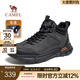 駱駝（CAMEL）男鞋冬季加絨保暖戶外登山鞋厚底增高防滑舒適徒步運(yùn)動(dòng)鞋子男 G13W379077 黑色 42