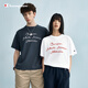 Champion【王俊凱同款】冠軍短袖男2025夏季新款美式t恤女純棉潮復(fù)古 藏青色 L