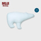 無印良品（MUJI）【涼柔系列】動(dòng)物靠墊 抱枕 靠枕 涼感 北極熊 藍(lán)色