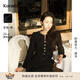 珂萊蒂爾2025春季新款羊毛香風(fēng)通勤氣質(zhì)淑女a(chǎn)字裙連衣裙 黑色 M