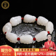 珪寶和田玉羊脂白玉貔貅手鏈男女款玉石手串皮丘玉器男士手飾附證書
