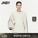 JNBY/江南布衣春秋T恤女棉質(zhì)撞色插肩長袖層次感上衣設(shè)計(jì)感5O8112240 115/雜米白 M