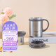 虎牌（TIGER）保溫杯 辦公型不銹鋼真空杯茶濾網(wǎng)杯 水杯CWM-A035 350ml 淺灰色XC 350ml