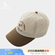哈吉斯（HAZZYS）男裝 2025新款帽子時尚棒球帽運(yùn)動撞色鴨舌帽男AAAZ1CCA006 棕色BW 均碼