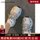 CAMILA KSENIA老爹鞋女2025新款夏季款顯高顯瘦厚底女鞋時尚百搭爆款增高休閑鞋 銀色 37