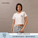 Calvin KleinJeans夏季女士純棉字母印花潮流ck辣妹短款短袖T恤J223495