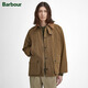 Barbour【明星同款】OS Peached Bedale男士寬松無(wú)蠟夾克 卡其色 -xx68 M (38) 體重約130-140斤-寬松版型