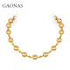 GAONAS高納仕 銅合金仿珍珠項鏈 滿(mǎn)天星 時(shí)尚10mm金色珠項鏈11448XGO 項鏈