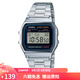 卡西歐（CASIO）手表 經(jīng)典方塊小金表時(shí)尚ins復(fù)古男表女表情侶表夜光電子表 A158WA-1D 36mm表盤男款
