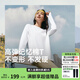 蕉下寬松長袖T恤女秋冬新款棉質(zhì)內(nèi)搭親膚薄衛(wèi)衣內(nèi)搭簡約休閑套頭上衣 沁柔白【25年新款】 L