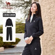 駱駝（CAMEL）立領(lǐng)長(zhǎng)袖運(yùn)動(dòng)服女裝休閑衛(wèi)衣兩件套裝 C24CARLG644 幻影黑 L