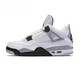 Jordan白水泥 男 2025復刻款籃球鞋 AJ4 運動鞋F(xiàn)V5029-100白灰42.5