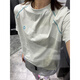 LDBE美式復(fù)古簡約印花字母短袖T恤女2025新款夏季寬松顯瘦休閑上衣潮 淡藍(lán)色 M 【110-120斤】