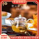禾器·斑斕禾器青云壺玻璃泡茶壺2024新款家用耐高溫和器高檔綠茶小茶壺茶具 晶彩青云壺-淺玉色- 280ml