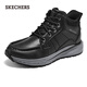 斯凱奇（Skechers）靴子閃穿男鞋2025新款秋冬季高幫工裝靴休閑鞋保暖馬丁靴205654
