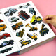語(yǔ)森憶兒童男孩汽車(chē)交通工具貼貼畫(huà)0到3-6歲工程車(chē)安靜書(shū)粘貼玩具貼紙書(shū) 【隨機3本】汽車(chē)貼貼畫(huà)-不夠玩