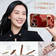 宜客愛【旋轉腕帶支架】霧霾墨香葫蘆適用蘋果16promax手機殼iPhone16手機保護套男女新款鏡頭全包防摔薄 【霧霾墨香葫蘆紅】腕帶支架+輕松手持+金色 iPhone 16 Pro Max