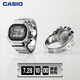 卡西歐（CASIO）50周年紀(jì)念款 限定戒指手表禮盒 液晶顯示LED照明 CRW-001-1PR 【戒指手表禮盒】