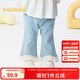 巴拉巴拉【商場同款】寶寶褲子女童牛仔褲2025新款夏季薄款甜美潮 牛仔淺藍(lán)88101 110