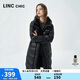 金羽杰加厚黑金羽絨服女長(zhǎng)款冬季都市簡(jiǎn)約寬松羽絨面包服女士Y22608115