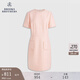 布克兄弟（BrooksBrothers）女士25春夏新款小香風(fēng)毛邊金銀絲連衣裙 6020-粉色 S 6