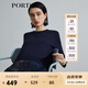 PORTS寶姿 商場(chǎng)同款新品女裝撞料拼接針織衫SL8K601KZE026 黎霧藍(lán) S （4）