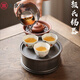 生泰號(hào) 壺承 干泡臺(tái) 潮陽顏吉利 手工錫茶盤圓形紫砂壺養(yǎng)壺墊小茶船 仿古色（升級(jí)款）