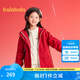 巴拉巴拉童裝女童便服外套兒童上衣2025新款中大童春裝防水防風(fēng)學(xué)院兩件套 中國(guó)紅60611 140