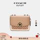 蔻馳（COACH）【禮物】奧萊女士女包經(jīng)典標(biāo)志老花鉚釘裝飾MADISON單肩包斜挎 棕黃色 灰褐色 混合色(新款)
