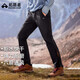 拓路者【男士六扇門(mén)】戶(hù)外軟殼褲運動(dòng)徒步登山防風(fēng)防雨耐磨休閑長(cháng)褲子 黑色【三季款】 185/88A(XXL)