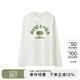 Marc O'Polo/MOP【商場同款】春季新款字母logo印花純棉長袖T恤男 白色100 XS