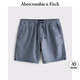 ABERCROMBIE & FITCH【澤西風(fēng)短褲】男裝25夏季新款寬松直筒松緊腰短褲KI128-5072 藍(lán)色 M (180/80A)