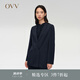 OVV2024春夏新款女裝修身一?？燮今g領(lǐng)簡約單件西服外套 藏青（凈色）06 XL