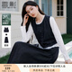 香影牛仔馬甲套裝兩件套女2025秋季新款復(fù)古藏青半身裙一整套穿搭 藏青 S