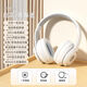 華碩（ASUS）a豆D96藍牙耳機頭戴式無(wú)線(xiàn)電競游戲吃雞長(cháng)續航高音質(zhì)降噪耳麥 白灰色 高清音質(zhì) 超長(cháng)續航 華碩精品  只換不修