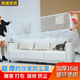 家具防塵罩加厚防塵膜床罩空調(diào)防塵罩沙發(fā)裝修保護(hù)膜全包防貓抓 加厚全包防貓抓 防塵罩（16絲可重復(fù)用） 三人330*135適合長230*寬100沙發(fā)