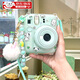 京川旭拍立得mini12保護(hù)殼適用于富士instax mini 12保護(hù)套拍立得相機(jī)殼迷你12透明水晶殼背帶繩可調(diào)節(jié) mini12水晶殼送珠鏈+平結(jié)背帶繩+毛絨兔子掛飾