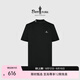 比音勒芬（Biemlfdlkk）【Q彈針織面料】夏季半高領(lǐng)彈力時(shí)尚舒適休閑運(yùn)動(dòng)短袖T恤男士上衣 07黑色 M （100）