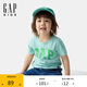GAP男幼童2025春季新款棉質(zhì)米奇印花logo短袖T恤上衣美版744760