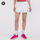 lululemon丨Graphic Pace Rival 女士運(yùn)動(dòng)圖案款中腰短裙 *長(zhǎng)款 LW8AOAS 白色 S