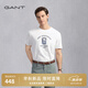 GANT/甘特25年新款夏季男士純色打底衫休閑簡約百搭圓領(lǐng)短袖T恤 105-白色 XL