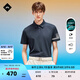 金林德伯格（J.Lindeberg）商場同款夏新款GOLF運(yùn)動速干情侶翻領(lǐng)T恤短袖POLO衫男女52413Z018 N10深空藍(lán)2.0 M