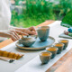 萬(wàn)仟堂（Edenus） 茶具套裝陶瓷功夫茶具高檔茶具禮盒家居商務(wù)茶具七夕禮物 清荷