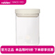 HARIO玻璃密封罐咖啡粉防潮儲(chǔ)物罐零食儲(chǔ)物保鮮罐廚房收納罐按壓式MCNC 白色 800ML