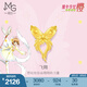 周生生黃金吊墜 魔卡少女櫻足金飛翔卡牌蝴蝶結(jié)掛墜93206P定價(jià)