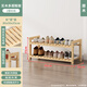 乙方甲方鞋架門(mén)口多層家用鞋子實(shí)木簡(jiǎn)易家用多層小型出租房用鞋柜宿舍入戶(hù) 2層80*30*35-頂高10-兩側加固