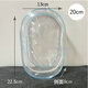 接運貓10cm15cm20cm娃外出遛娃包pvc透明包棉花娃娃展示收納包防塵掛包 20cm藍色包（送鑰匙扣＋毛球）