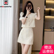 AEMAPE小香風(fēng)套裝裙女2025新款春夏天小個子法式裙子女裝裙子兩件套 主圖款 M